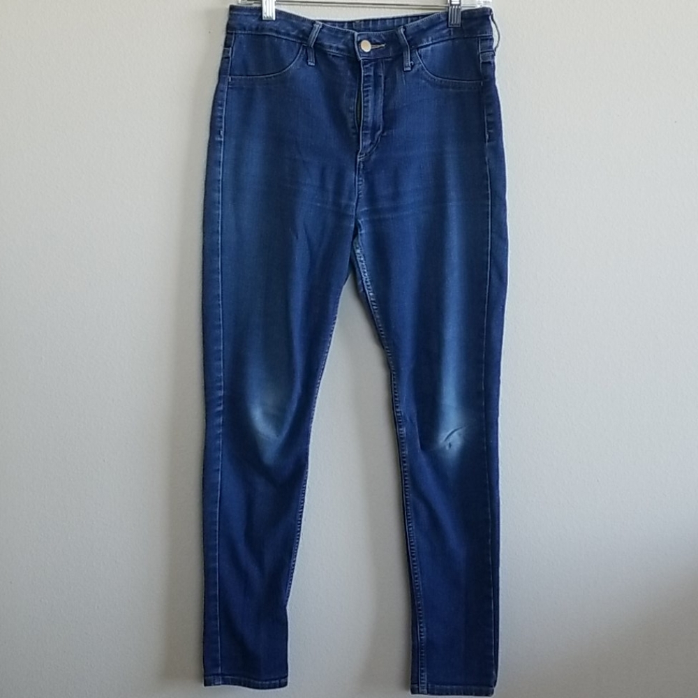 H&M blue skinny jeans